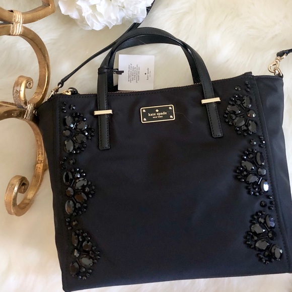 kate spade Handbags - ❤️1 DAY SALE❤️Kate Spade ♠️ NWT Black Beaded  Bag